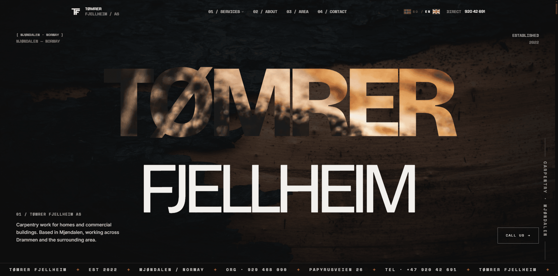 Tømrer Fjellheim screenshot